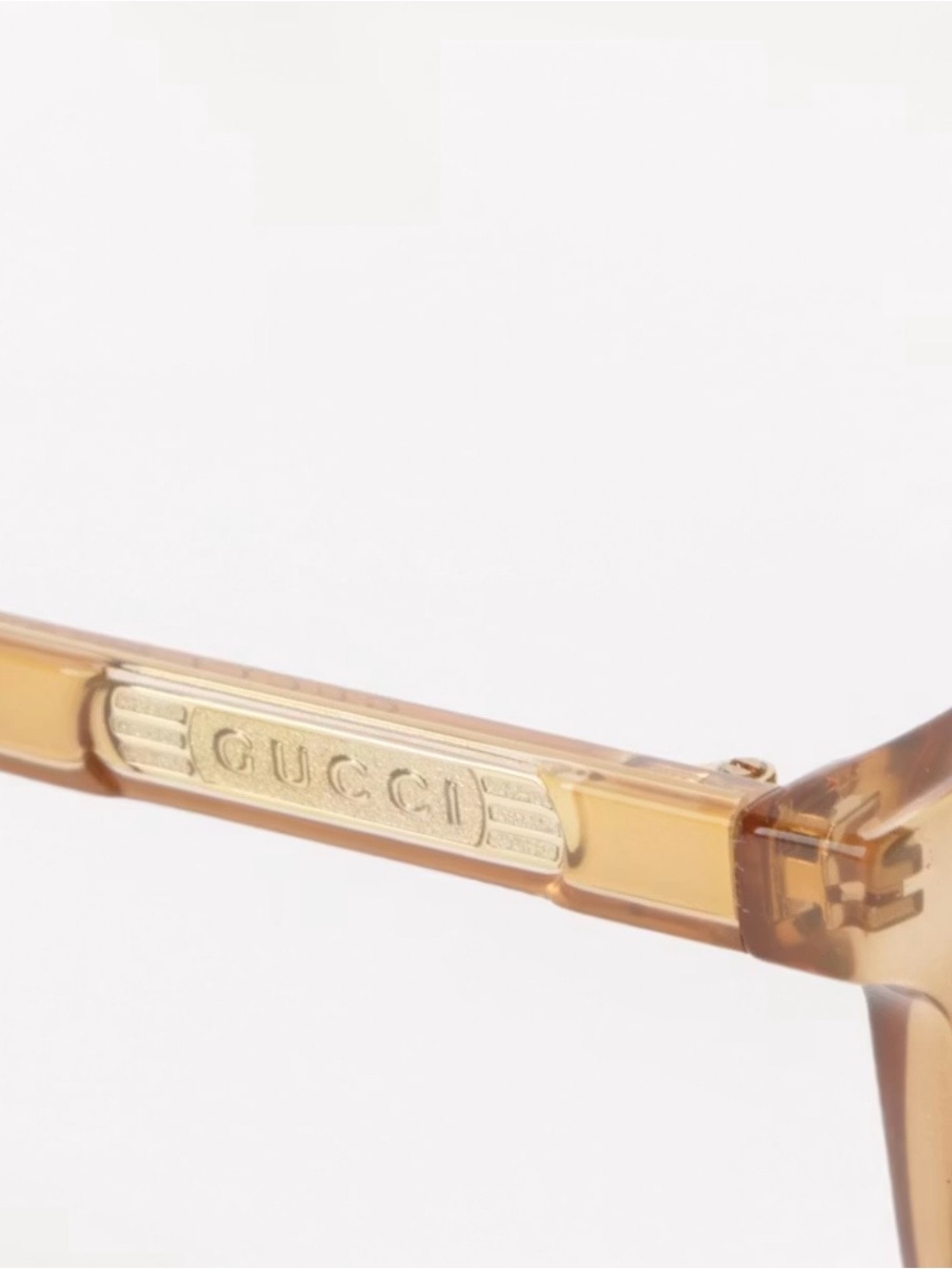 Versace Translucent Amber Brown Sunglasses - Picture 3 of 5